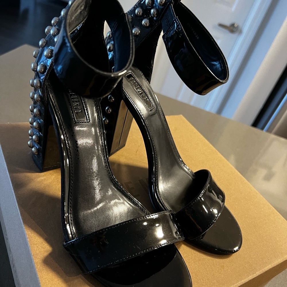 Forever21 Black Studded Heels